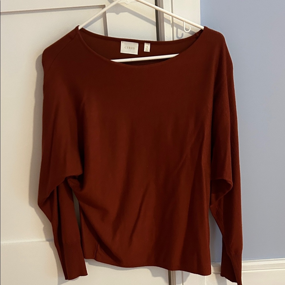 Cyrus Women's Long Sleeve Top in Deep Rust